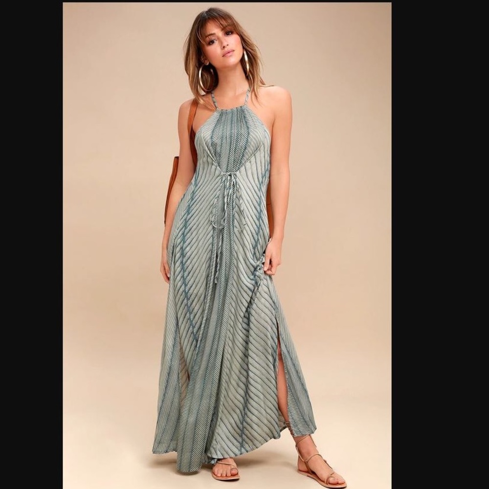 Sable green maxi dress